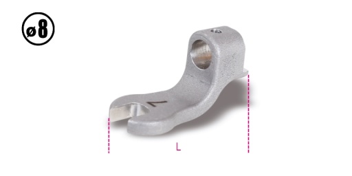 Clé à fourche 10mm pour clés dynamométriques 604B/5 et 604B/10 entraînement 8 mm