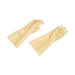 Gants d'électricien en naturalex blanche - taille 10