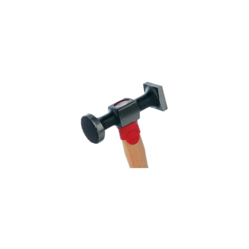 Marteau postillon tête quadrillée 30mm manche hickory