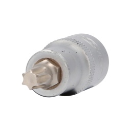 Torx
Carré d'entraînement intérieur selon DIN 3120 / ISO 1174 avec encoche pour verrouillage par bille
avec embout tournevis nickelé serti
Pour une utilisation manuelle
Finition satinée
Chrome Vanadium