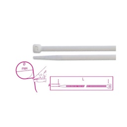 Collier nylon couleur naturelle 7,6x150mm
Matériel : Polyamide PA 6.6
Classe d’autoextinguibilité : UL 94-V2
Température de fonctionnement : -40 °C ÷ +85 °C
Température minimum d'installation : -10 °C
Résistance aux agents chimiques : Bonne résistance aux bases, aux huiles, aux graisses, aux solvants de chlorure. Résistance aux acides limitée. Non résistant aux phénols
Normes de référence : EN 62275:2015-02
Classification : type 1 (EN) ; type 21 (UL)
- Lot de 100