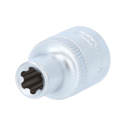 Torx-E-Plus (EPL)
Carré d'entraînement intérieur selon DIN 3120 / ISO 1174 avec encoche pour verrouillage par bille
Pour une utilisation manuelle
Finition satinée
Chrome Vanadium