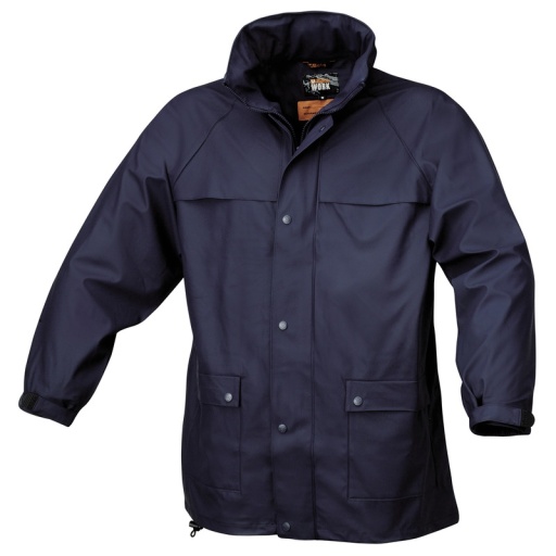 Veste de pluie pvc bleu