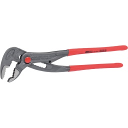 R&eacute;glage pr&eacute;cis par bouton sur cr&eacute;maill&egrave;re
Protection anti-pince-doigts
Transmission optimale de puissance
M&acirc;choire &agrave; double denture
Bec poli
Poign&eacute;e isol&eacute;e
Chrome Vanadium
