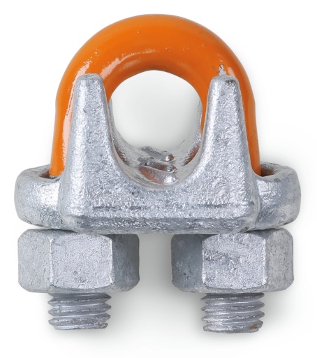 Clips de câbles métalliques, de type américain, corps en acier, galvanisé à chaud