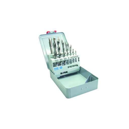 Coffret de 7 tarauds machine + forets application standard
