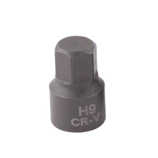 Douille héxagonale 9mm 1/4" CrV pour étrier de frein
