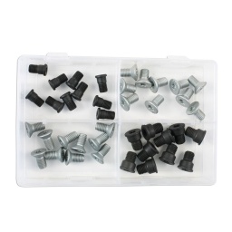 Assortiment de Vis de fixation pour frein à disque et pour frein à tambour M10-M12 – 40pcs
Contenu : M10 x 1.25 - 13,3 x 19.4 (34136)
  Contenu : M10 x 1.5 - 10.0 x 18.9 (34139)
  Contenu : M10 x 1.5 - 18.0 x 19.7 (34140)
  Contenu : M12 x 1.5 - 18.8 x 21.3 (34134)