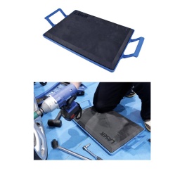 Planche &agrave; genoux r&eacute;sistante &agrave; l'huile
Planche &agrave; genoux pour m&eacute;canicien, en mousse &agrave; cellules ferm&eacute;es. 
Le plateau ext&eacute;rieur est en plastique solide et durable, et la mousse EVA haute densit&eacute; est scell&eacute;e au niveau des cellules afin d'emp&ecirc;cher l'absorption de liquides. 
Id&eacute;ale pour toute t&acirc;che n&eacute;cessitant de s'agenouiller.

Id&eacute;ale pour les m&eacute;caniciens, les carrossiers, les ing&eacute;nieurs de chantier, les ing&eacute;nieurs agricoles, les poseurs de rev&ecirc;tements de sol, les poseurs de moquette, les jardiniers, les d&eacute;corateurs et les bricoleurs.
Construction &eacute;tanche, base r&eacute;sistante aux perforations, facile &agrave; ranger et l&eacute;g&egrave;re.
Dimensions hors tout : 650 x 360 x 66 mm ; taille du coussin EVA : 480 x 330 mm par 40 mm d'&eacute;paisseur.
L&eacute;g&egrave;re 1,2 kg.
Con&ccedil;ue pour prot&eacute;ger les genoux de l'utilisateur lorsqu'il travaille en position basse.