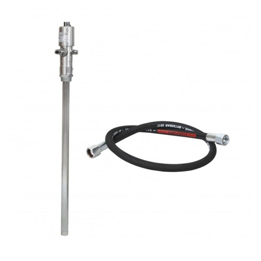 Pompe a huile pneumatique+flexible futs 180-220kg