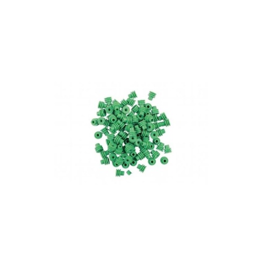 Jeu de joints d'étanchéité - obturateurs étanches verts pour cosses à sertir  - 100 pcs