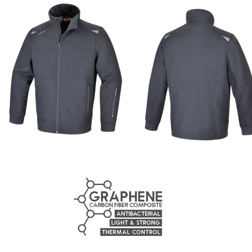 Sweatshirt zippé en graphène Taille XS