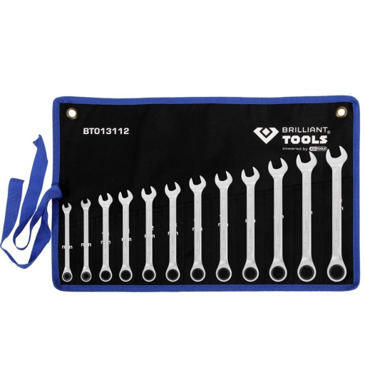 Trousse clé cliquet droite 8 à 19mm