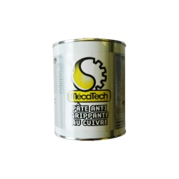 Pâte de montage antigrippante (antiseize). evite les phenomenes de couple catalytique. 
bonne conductibilite électrique et thermique. lubrifie (mouvements lents).
> utilisations : automobile. tranports. tp. industrie (assemblages visses. turbos. jantes. collecteurs). 
facilite le montage et le démontage des pièces soumises a la température et aux chocs. 
assemblages visses. turbo. jantes. collecteur. tu : 250 ° c statique pg : 1100 ° c dynamique ref. 392001 : boite de 1 kg