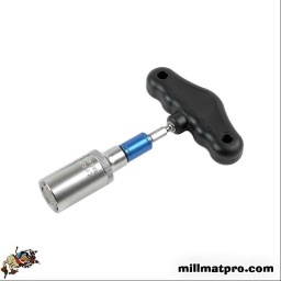 La douille de survie dispose de ressorts internes permettant à  la douille d'épouser la forme du boulon/écrou à extraire entre 9mm et 21mm