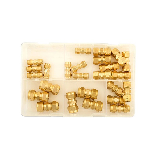 Assortiment 25 coupleurs cuivre pouces