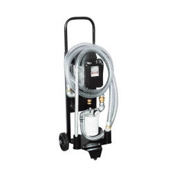 Appareil pour filtrer les huiles
230v 50 hz 750w
debit de 25 a 30l/min
filtre 10 microns
670x310x330mm - 28 kg
livre avec :
- pompe avec by-pass
- tuyaux transparents spirales
- manomètre pour signaler l'engorgement du filtre
- interrupteur marche/arret
- moteur avec protection thermique