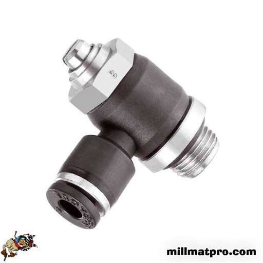Régleur débit mâle cylindrique à vis 4mm m5