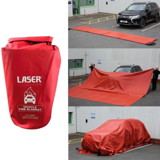Couverture anti-feu pour véhicule - 6 x 8 m