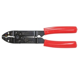 Pince à sertir 
Sertissage des cosses isolées, non isolées
Pince à dénuder, coupe vis laiton.
Modèle professionnel
Longueur: 230mm