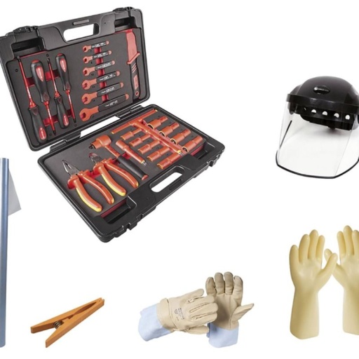Pack E.P.I + outils isolés 1000V VDE IEC 60900 (Spécial véhicules hybrides et électriques)