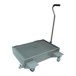 Bac récupérateur d'huile mobile 24 l
600x400x150 mm vidange par gravite
4 roues pivotantes
poids : 16 kg