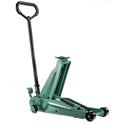 Cric rouleur 2T avec pédale et roues en nylon 80/500mm longueur 730mm