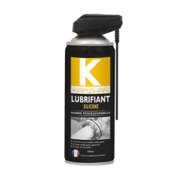 Le lubrifiant silicone est à base de silicone de  qualité supérieure. La présentation en aérosol en fait un produit très facile d’utilisation. Lubrification « sèche et invisible » pour plastique / métal, bois / bois, bois / plastique, caoutchouc… 
Ne contient aucun solvant chloré, fluoré. Pratiquement 
incolore, inodore, permet une meilleure finition des pièces. 
Permet de lubrifier sans tacher. 
Les plus : 
- Lubrifiant sec et invisible multisupport 
- Séchage rapide après application 
- Protège de l’humidité 