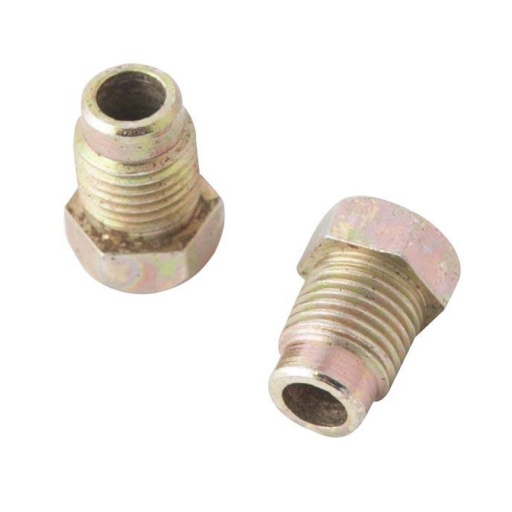50 raccords tuyaux freins M10x1 ø4.75mm embase décolletée L.18mm