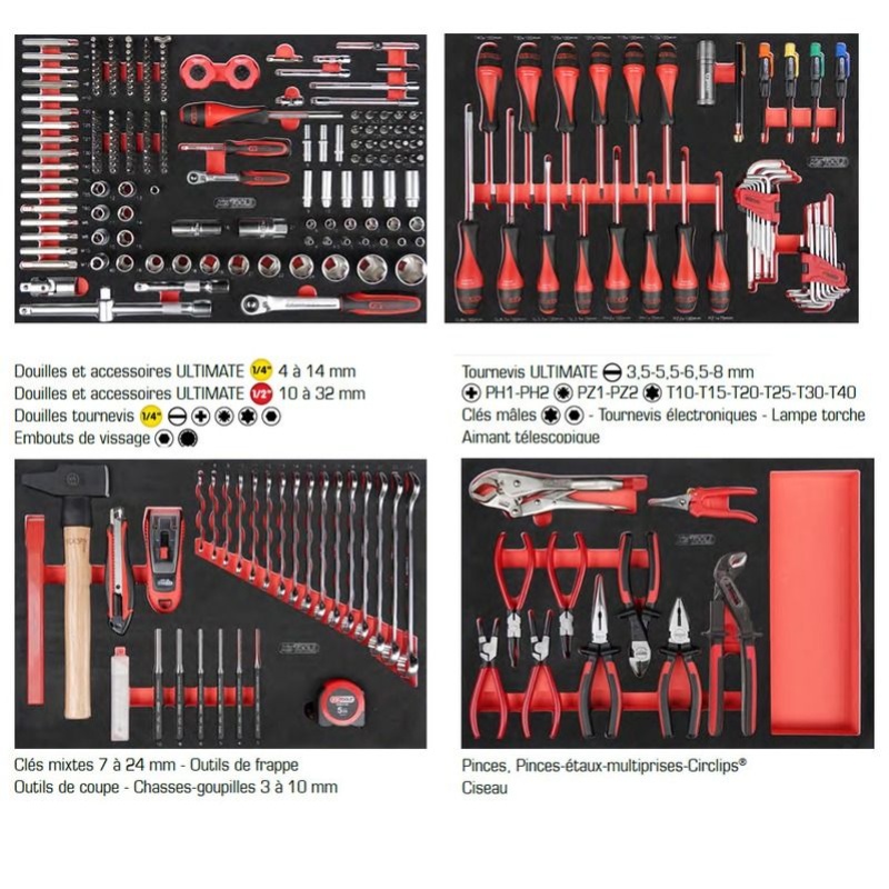 711.0073 KS TOOLS Module servante Entraînement: 3/8, 1/2pouce, Largeur:  564mm, Nbre/outils: 73, Acier de molybdène-chrom, Longueur: 390mm, Hauteur:  35mm 711.0073 ❱❱❱ prix et expérience