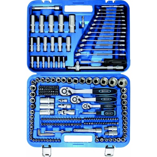 Coffret de douilles 1/4" 3/8" 1/2" - 219 pcs