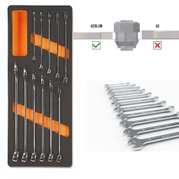Module 11 clés mixtes extra fine M13
Composition :8-10-11-12-13-14-15-16-17-18-19 mm (série 42slim)