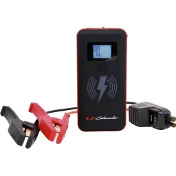 Booster pour véhicules 12V (moto, quad, voiture, SUV).

Alimentation autonome pour appareils électriques : charge les téléphones portables par induction.
3 modes lampe de poche : continu, flash, SOS .
Écran LCD.
Technologie 4 cellules.
Fonction PreBoost pour démarrage par température très froide.
Indicateur de niveau de charge LED.
Section câble : 21mm².
Compact et léger.

Livré avec :
1 câble de 0,45m
1 pochette de transport
Longueur du câble
0,35m
Alimentation
USB-C
Ampérage
2,4 - 3A
Capacité batterie
8000mAh
Tension de démarrage
12V
Courant de démarrage en crête
1000A
Section du câble
21mm²
Modèle
SL 472
Dimensions
245x130x115mm
Poids article
2,2KG
