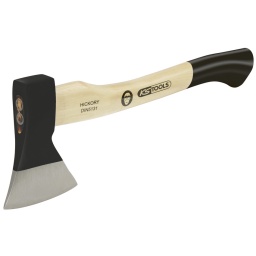 Selon DIN 5131 
Manche hickory 
Emmanchement sécurité avec coin métal rond 

