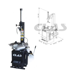 Démonte pneus semi-automatique spécialement adapte pour le montage et démontage sans effort des pneus vl. utilitaires et 4x4.

caracteristiques : 
- largeur maxi du pneu : de 3 a 12 pouces 
- diamètre de jante prise extérieure : 10 a 18 pouces 
- diamètre de jante prise intérieure : 12 a 21 pouces 
- vitesse de rotation : 6.5trs/min 
- pédalier ergonomique et intuitif 
- pression de service : 8-10bar 
- epurateur d'air et lubrificateur d'huile 
- valve de sécurité gonflage tubeless : 3.5bar 
- alimentation : 230v 
- puissance : 0.85-1.1kw 
- puissance detalonneur : 2500kg 
- poids : 177kg

options (non fournies) : 
- dm1101 : aide au montage 
- dm1102 : kit montage rapide têtes jantes acier et alu 
- dm1103 : kit moto

livre avec :
- sa8902 : 5 semelles de protection pour têtes acier 
- sa8903 : 5 clips de protection pour têtes acier 
- sa8906 : jeu de 4 protections mors jantes alu 
- om0255 : 1 démonte pneus gaine l.495mm avec protection pour jantes alu