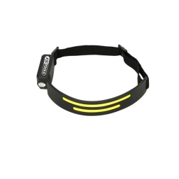 Bande LED frontale 5 W + spot latéral
2 intensités d'éclairage par source lumineuse
Mode SOS clignotant
Sangle de tête réglable jusqu'à un diamètre de 63 cm
Charge via prise USB type C
Câble de charge USB - USB C inclus
