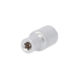 Torx-E-Plus (EPL)
Carré d'entraînement intérieur selon DIN 3120 / ISO 1174 avec encoche pour verrouillage par bille
Pour une utilisation manuelle
Finition satinée
Chrome Vanadium