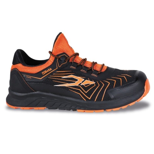 Chaussure basse 0-Gravity orange à haute respirabilité avec inserts en TPU Support de stabilité talon