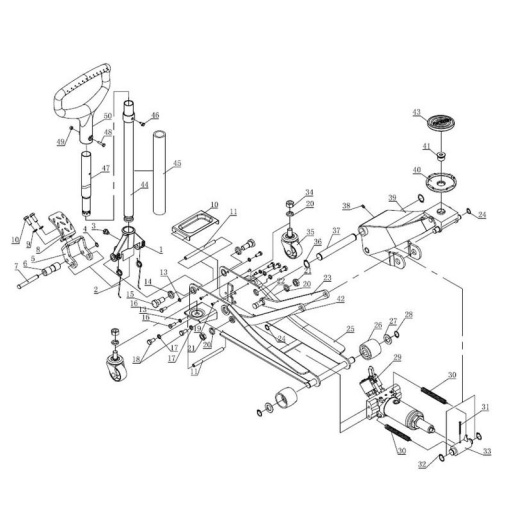 Butée pour manche pour cric cric KS tools 161.0367