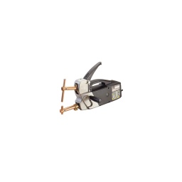 Soudeuse par point portable digital modular 230
- tension reseau : 230 volts 1 phase
- puissance absorbee max : 13 kwatts
- puissance nominale (kw 50 %) : 2.3
- fusible du reseau : 25 ampères
- facteur de puissance(cos): 0.9
- courant de pointage :6300 ampères max
- tension secondaire a vide : 2.5 volts
- facteur de marche : 1.5 %
- épaisseur de pontage max de 2 côtés : 2+2 mm - classe d'isolation : b
- dimensions :440x100x185mm - poids : 10 kg
reglage automatique du temps et du courant de pointage en fonction de l'epaisseur de matériel a pointer que vous avez choisi.
possibilte d'ajuster le temps de pointage par rapport a la valeur de fabrication (standard).
choix entre le fonctionnement en continu et le fonctionnement par pulsations (adapte pour les toles a cdiafficient d'elasticite eLevé : high stress)
transformateur protege contre les surchauffes
force réglable sur les bras de 40 kg a 120 kg (avec bras de l = 120 mm 
Poignée en matière isolante thermique