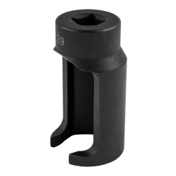 6 pans
Pour le montage et le d&eacute;montage des injecteurs
Ouverture lat&eacute;rale pour travailler sur la t&ecirc;te d'injecteur
Carr&eacute; d'entra&icirc;nement int&eacute;rieur selon DIN 3120 / ISO 1174-1 avec encoche pour verrouillage par bille
Version ouverte
Pour montage et d&eacute;montage sans d&eacute;gats
Surface flamm&eacute;e
En acier trait&eacute;

Utilisations : Mercedes classe A- et B-, Fiat 1,3MJ 
