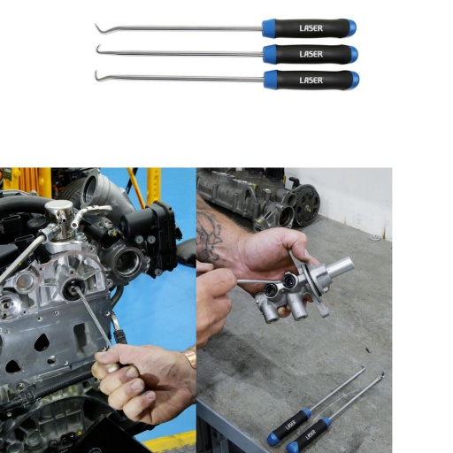 Jeu de crochets extracteurs pour joints 3 pièces 250 mm