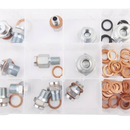 Coffret 13 bouchons de vidange + joints qui éliminent le problème de taraudage de carters d'huile abîmés, se montant en lieu et place du bouchon d'origine sans autre intervention. Le pas du filetage est le même que celui d'origine, mais avec un øde filet plus important. L'utilisation de ces bouchons de vidange ne nécessite pas de refaire le taraudage, ils doivent être montés directement. Chaque bouchon est composé d'un deuxième bouchon. Après le montage, le premier bouchon reste monté sur le carter d'huile, tandis que le deuxième bouchon sera utilisé pour les vidanges suivantes.
Composition : SA 2025 bouchon M10x125 PSA HDI, SA2024 bouchon M12x150 Renault/Toyota/Nissan/Mercedes, SA 2023 x2 bouchons M14x125 PSA Diesel et HDI, SA 2022 x3 bouchons M14x150 VW/ Audi/Ford/Opel/ Mercedes/Fiat JTD, SA 2021 x3 bouchons M16x150 PSA/Renault/Volvo, SA 2020 bouchon M18x150 PSA/Renault/Volvo/ Toyota/Mitsubishi, SA 2019 bouchon M20x150 Fiat/Alfa/ Lanci, SA 2018 bouchon M22x150 PSA/Fiat, SA 2026 pochette de 10 joints ø10, SA 2027 pochette de 10 joints ø12, SA 2032 pochette de 5 joints caoutchouc 1/4'', 25 joints d'étanchéité en cuivre ø10mm, 16x1.5, 5 joints en caoutchouc ø1/4", 20 joints en cuivre ø12mm, 16x1.5.

Ces bouchons éliminent le problème de taraudage de carters d'huile abîmés, se montant en lieu et place du bouchon d'origine sans autre intervention.
Le pas du filetage est le même que celui d'origine, mais avec un diamètre de filet plus important.
L'utilisation de ces bouchons de vidange ne nécessite pas de refaire le taraudage, ils doivent être montés directement.
Chaque bouchon est composé d'un deuxième bouchon.
Après le montage, le premier bouchon reste monté sur le carter d'huile, tandis que le deuxième bouchon sera utilisé pour les vidanges suivantes.

Composition :
- SA2025 : bouchon M10x125 PSA HDI
- SA2024 : bouchon M12x150 Renault/Toyota/Nissan/Mercedes
- SA2023 : (x2) bouchons M14x125 PSA Diesel et HDI
- SA2022 : (x3) bouchons M14x150 VW/ Audi/Ford/Opel/ Mercedes/Fiat JTD
- SA2021 : (x3) bouchons M16x150 PSA/Renault/Volvo
- SA2020 : bouchon M18x150 PSA/Renault/Volvo/ Toyota/Mitsubishi
- SA2019 : bouchon M20x150 Fiat/Alfa/ Lancia
- SA2018 : bouchon M22x150 PSA/Fiat
- SA2026 : pochette de 10 joints Ø10
- SA2027 : pochette de 10 joints Ø12
- SA2032 : pochette de 5 joints caoutchouc 1/4''
- 25 joints d'étanchéité en cuivre : Ø10mm, 16x1.5
- 5 joints en caoutchouc Ø1/4"
- 20 joints en cuivre Ø12mm, 16x1.5




À PROPOS DE LA MARQUE CLAS
Notre Marque CLAS « Garage Solutions » basée en Savoie (France), a été créée en 1996. Nous sommes depuis toujours un acteur innovant de l’équipement et de l’outillage technique pour véhicules légers, utilitaires et poids lourds. Aujourd’hui, nous évoluons vers un écosystème offrant des solutions globales, bénéfique pour l’ensemble de nos partenaires. Nous nous adaptons à vos besoins et budgets, en étant toujours plus simple et réactif avec des hommes et des femmes experts, passionnés, au cœur d’une digitalisation à votre service. Consolidant notre leadership en France, nous accélérons notre expansion afin de devenir un acteur clef à l’international. 