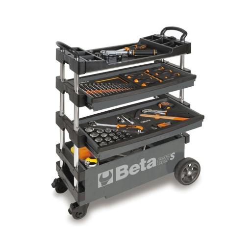 Servante chariot d'atelier transportable c27s gris