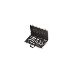 Coffret 102 pièces douilles et embouts 1/4 1/2 chrome plus

- cliquet equipe du système d'ejection de douille
- cliquet 72 dents soit 5° de debatement
- poignée bicomposant ergonomique
- embouts en acier s2 ultra resistant
- clés cliquet 72 dents

composition :
1/4
1xPoignée emmanchée
1xadaptateur 1/4"
1xcliquet l. 140 mm 2xrallonge articulée 50-100 mm 1xcardan
3xdouilles longues 6 pans
13xdouilles courtes
18xdouilles tournevis

1/2
1 cliquet 250mm 2 rallonges  125/250mm 1 cardan universel
1 carré coulissant 1/2 3/8   13 douilles courtes
6 douilles longues
2 douilles bougies 16/21mm 
7 clés mixtes 
1 Jeu de clés mâles 6 pans longues spheriques 1.5 a 10mm 