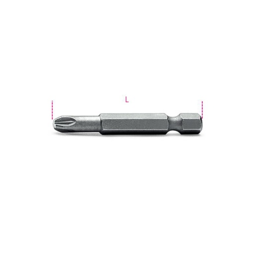 Embout long 1/4 pozidriv - supadriv pz1 50mm 