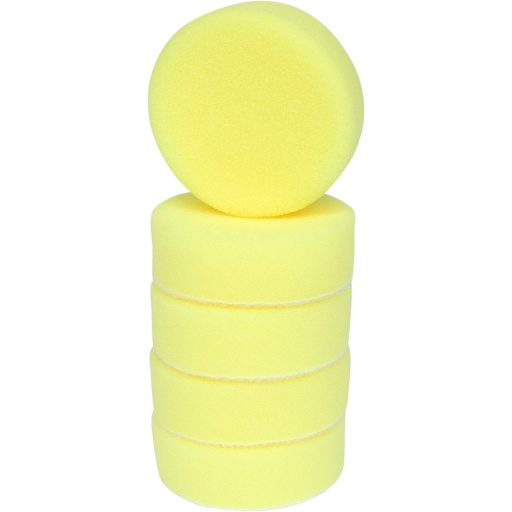 Tampons de nettoyage en plastique jaune, Ø 85 mm pour 515.5120-515.5125, 5 pcs