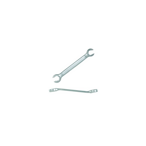 Cl&eacute; &agrave; tuyauter chrome mat 16x18mm 