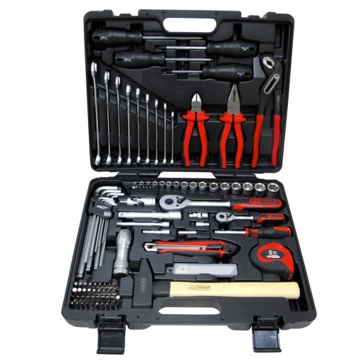 Coffret de douilles 1/4''1/2''- Clés de 8 à 19mm-CHROMEmat103 pcs
