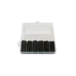 Assortiment de manchons thermorétractables adhésives - 60 pcs
  Manchons thermorétractable adhésives noires
  Ratio de rétrécissement 3-1. Etanche
  Découpe de 76mm - Taille 3.2mm, 4.8mm, 6.4mm, 9.5mm, 12.7mm &
19.1mm.
  Matériel : polyoléfine, Courant maximal 600 Volts - Conforme ROHS